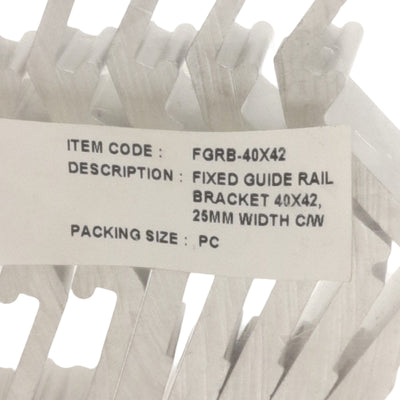 New Lot of 10 Dorner FGRB-40x42 FlexMove Fixed Guide Rail Brackets, Aluminum