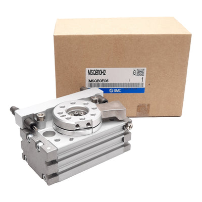 New SMC MSQB10H2 Rotary Table, ø15mm Bore, 180° Rotation, 0.2-1.0MPa, M5x0.8 Ports