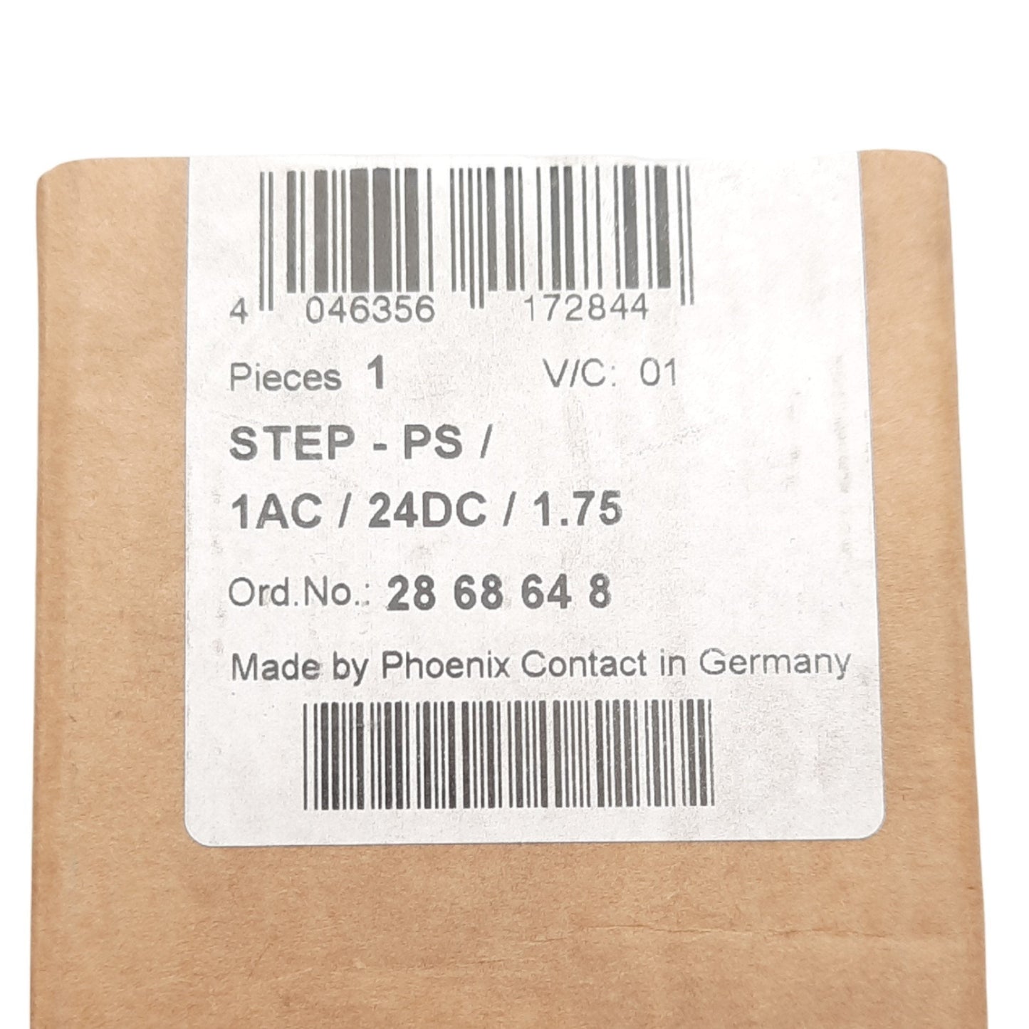 New Phoenix Contact STEP-PS/1AC/24DC/1.75 2868648 PSU, 100-240VAC In, 24VDC Out, 42W