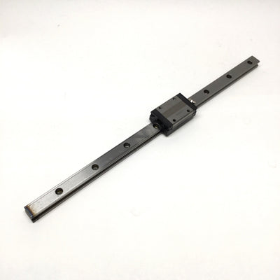 Used THK SSR20 Linear Ball Bearing Block Carriage Slide on 485mm Guide Rail