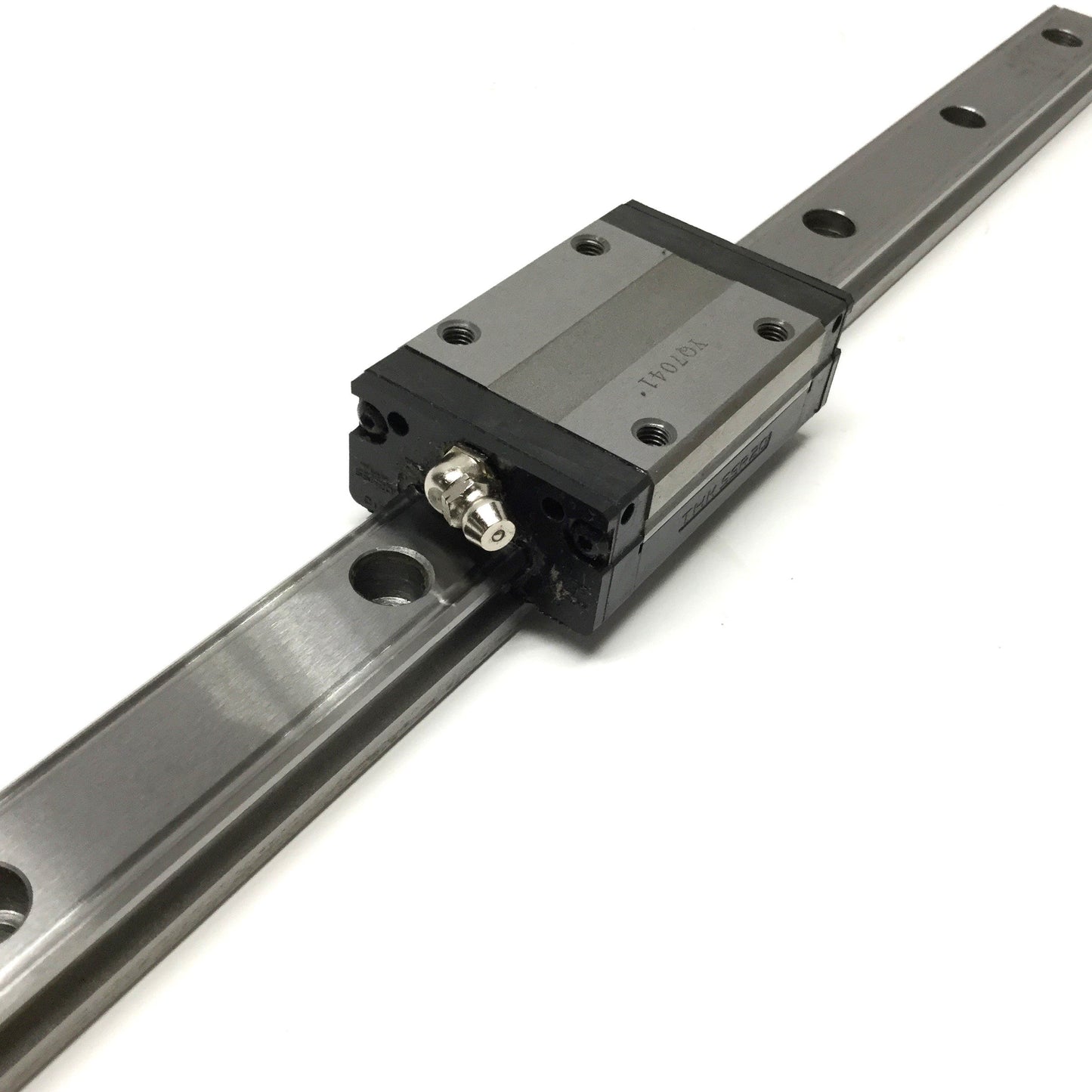 Used THK SSR20 Linear Ball Bearing Block Carriage Slide on 520mm Guide Rail