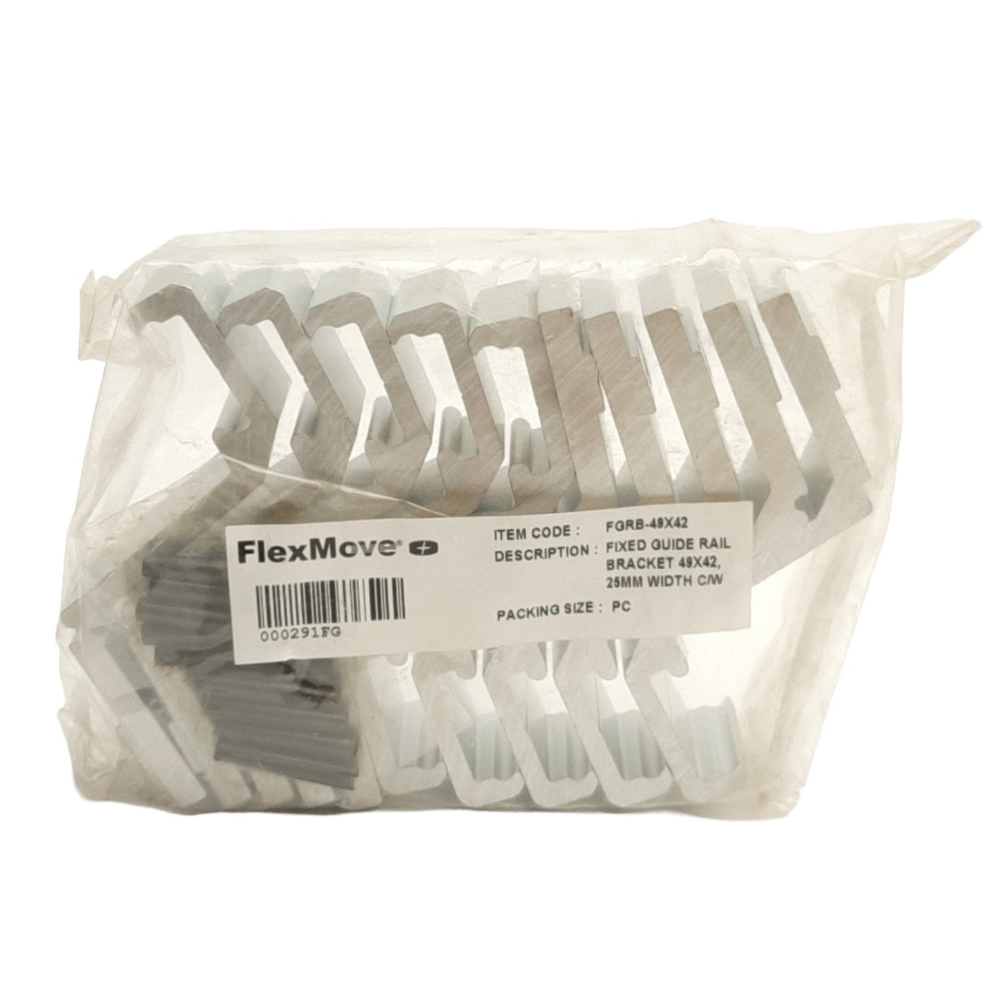 New Lot of 10 Dorner FGRB-49X42 FlexMove Fixed Guide Rail Brackets, Aluminum