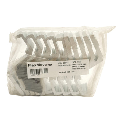 New Lot of 10 Dorner FGRB-49X42 FlexMove Fixed Guide Rail Brackets, Aluminum