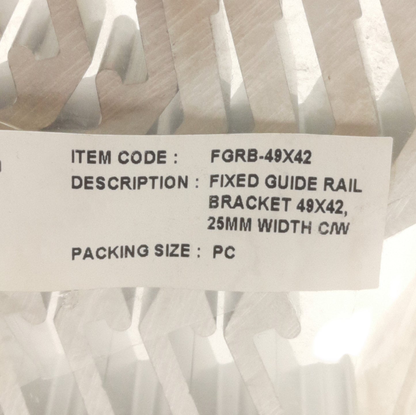 New Lot of 10 Dorner FGRB-49X42 FlexMove Fixed Guide Rail Brackets, Aluminum