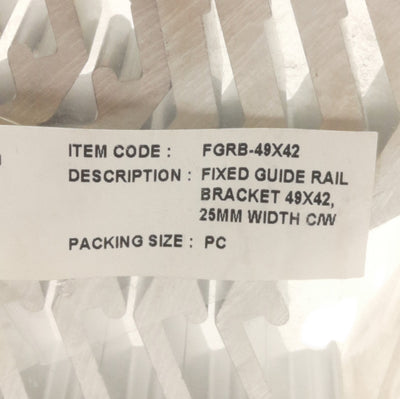 New Lot of 10 Dorner FGRB-49X42 FlexMove Fixed Guide Rail Brackets, Aluminum