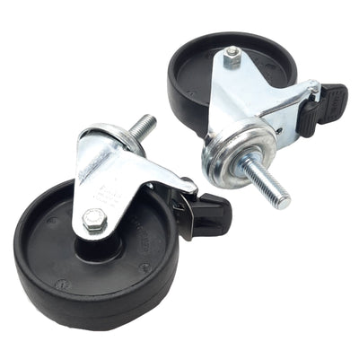 New – Open box Lot of 2 TSLOTS 651524 Swivel Casters, Series 40, M10, 75lbs Max, ø75mm