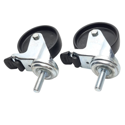New – Open box Lot of 2 TSLOTS 651524 Swivel Casters, Series 40, M10, 75lbs Max, ø75mm