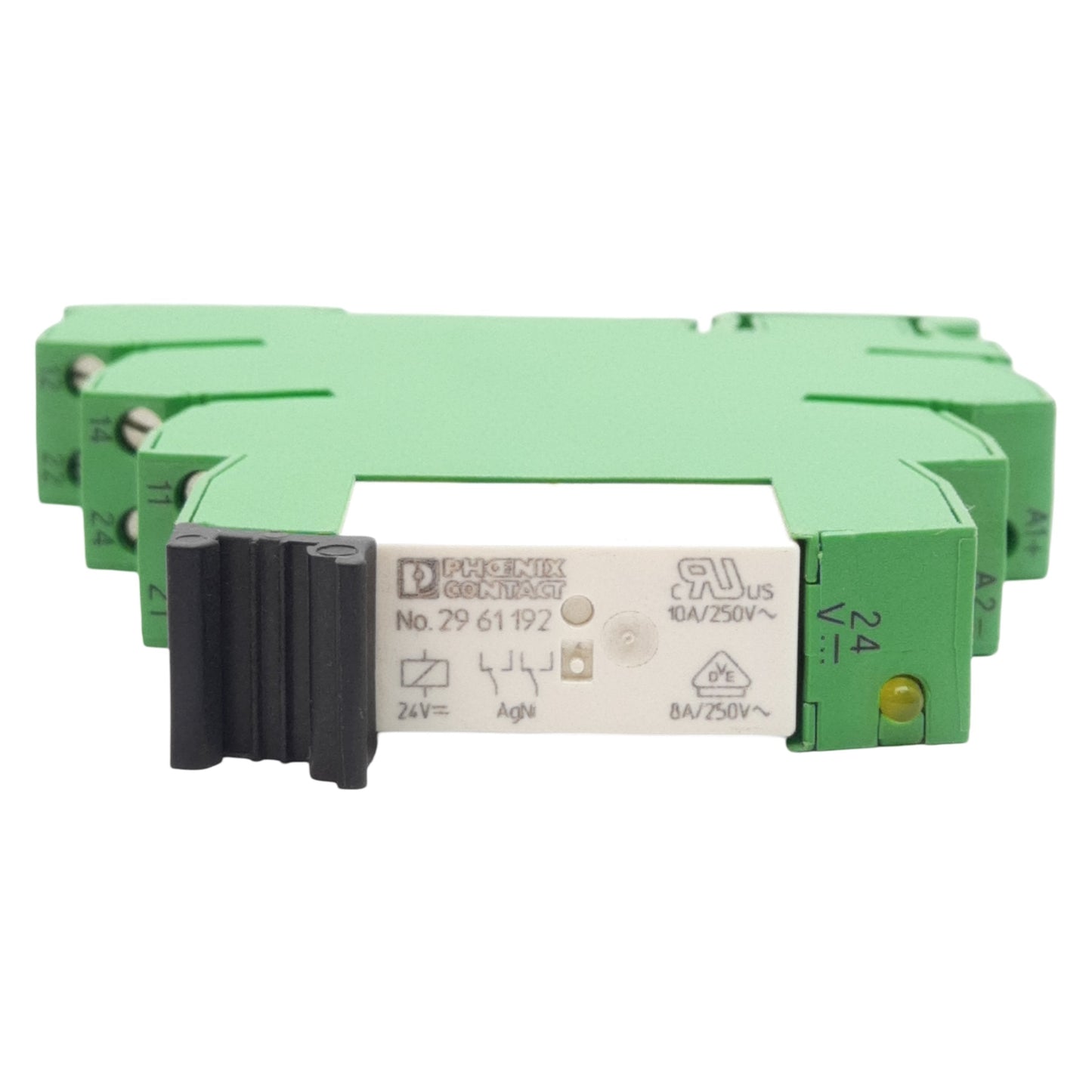 New Lot of 10 Phoenix Contact 2967060 Relay Module, 6A 250VAC Contacts, 24VDC Coil