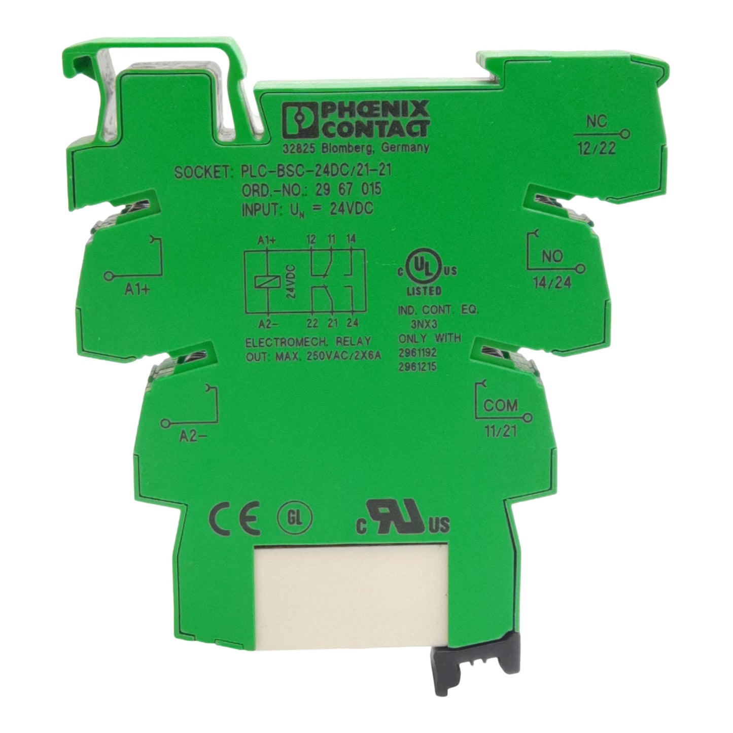 New Lot of 10 Phoenix Contact 2967060 Relay Module, 6A 250VAC Contacts, 24VDC Coil