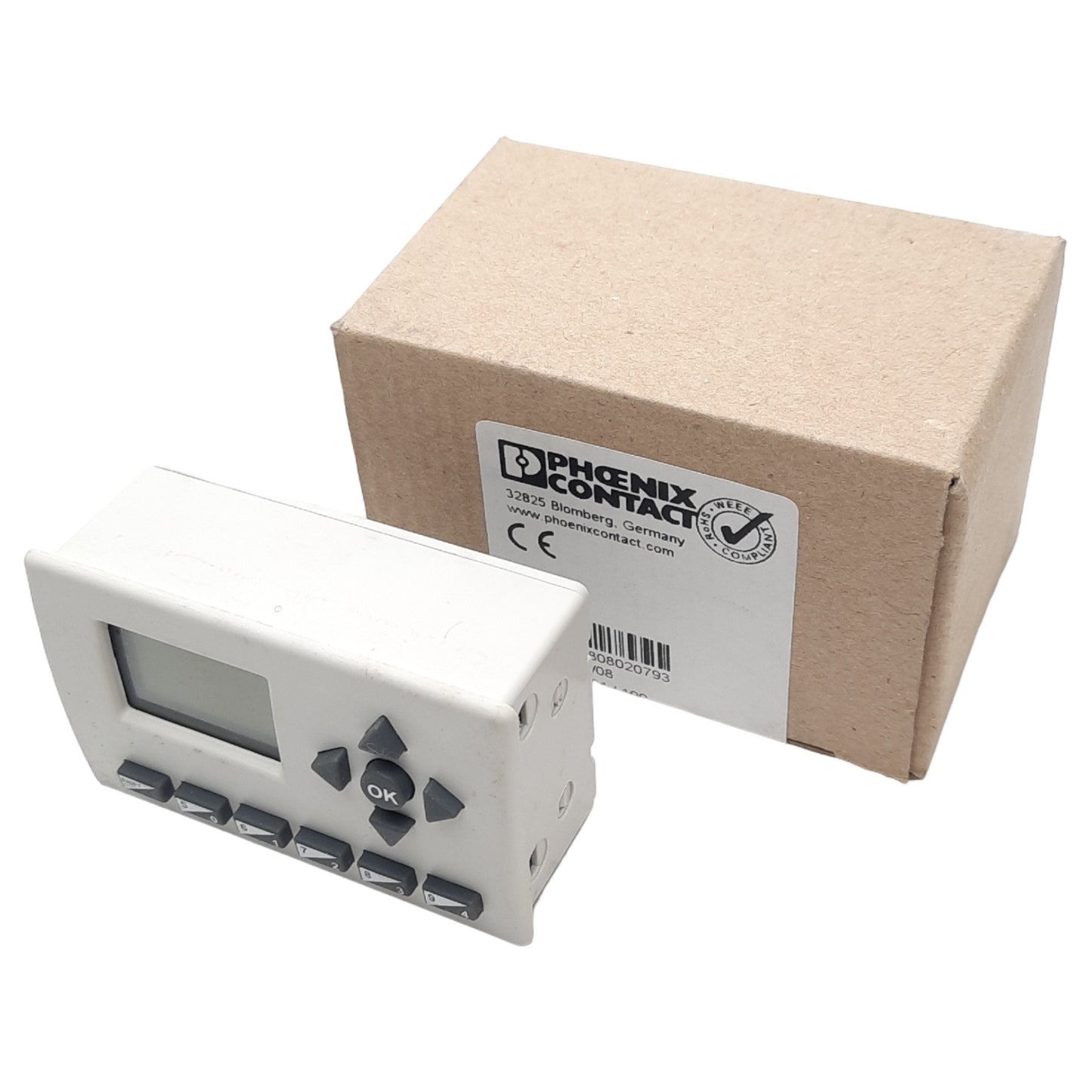 New Phoenix Contact 2701137 Operator Terminal w/ Backlit LCD, 35mm, RJ45, 50mA