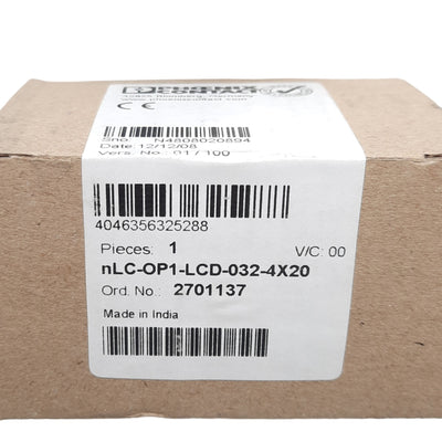 New Phoenix Contact 2701137 Operator Terminal w/ Backlit LCD, 35mm, RJ45, 50mA