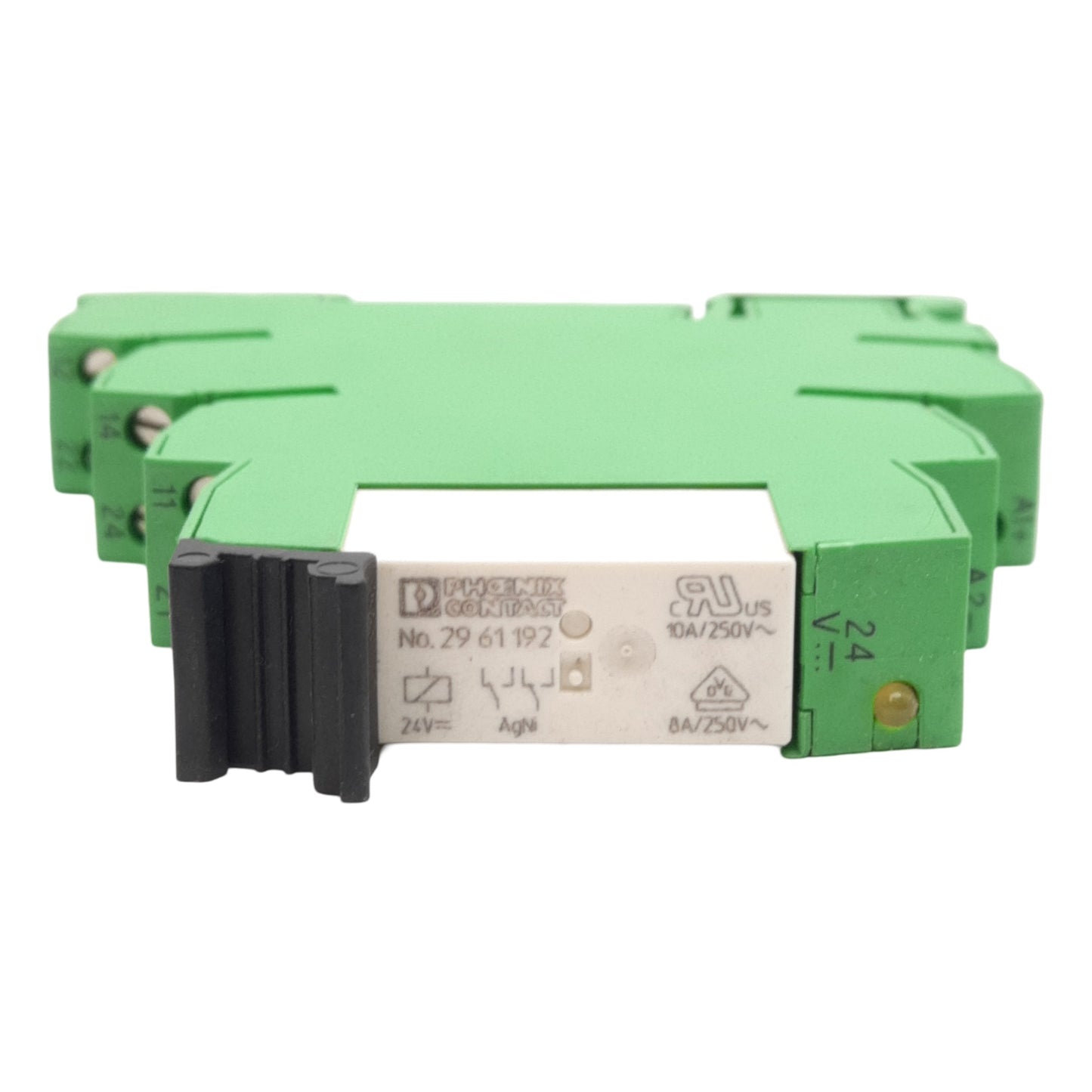 New – Open box Lot of 2 Phoenix Contact 2967060 Relay Module, 6A 250VAC Contacts, 24VDC Coil