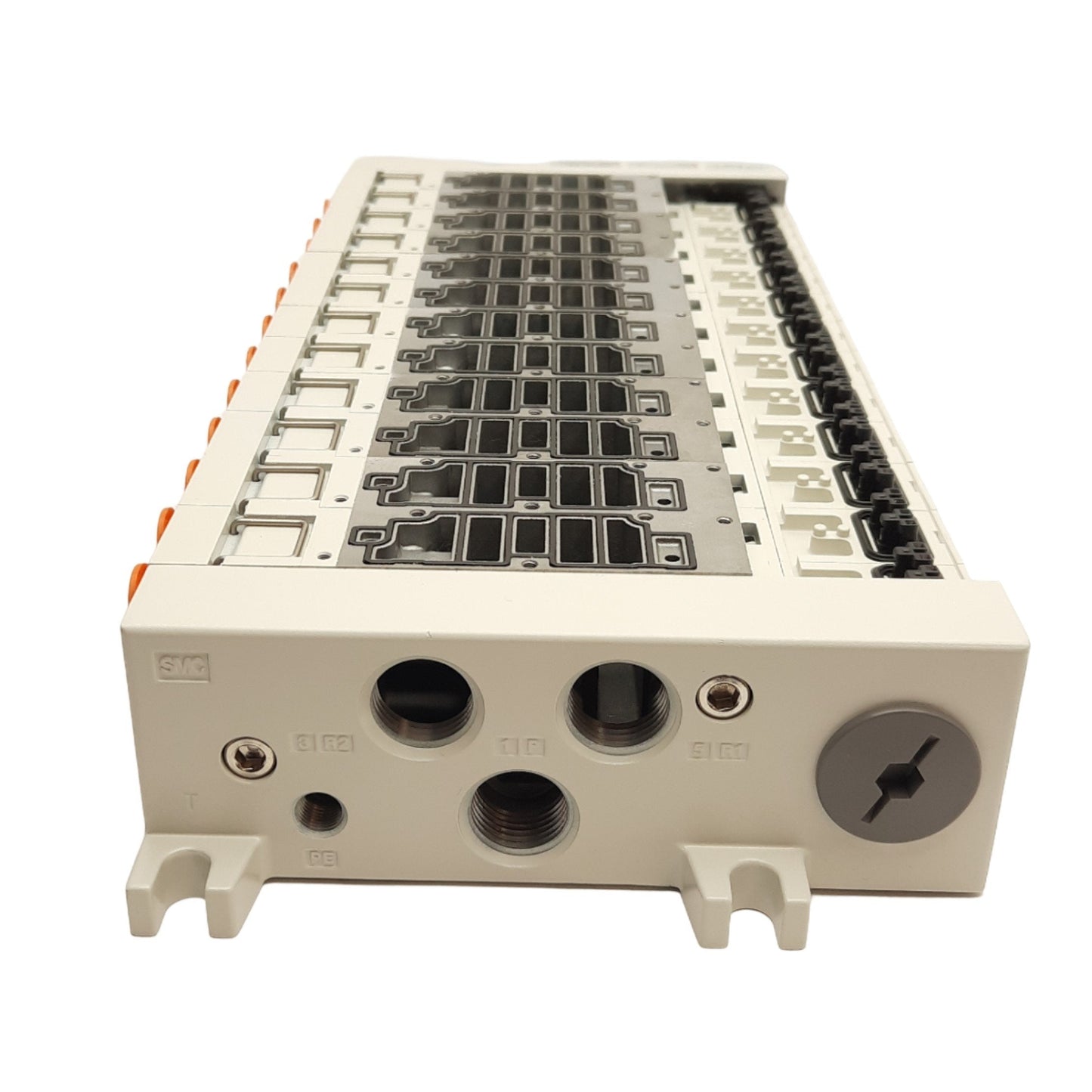 New SMC VV5Q41-12N11TFD0 Manifold 12-Stations, Plug-in DB25M, 3/8in One Touch
