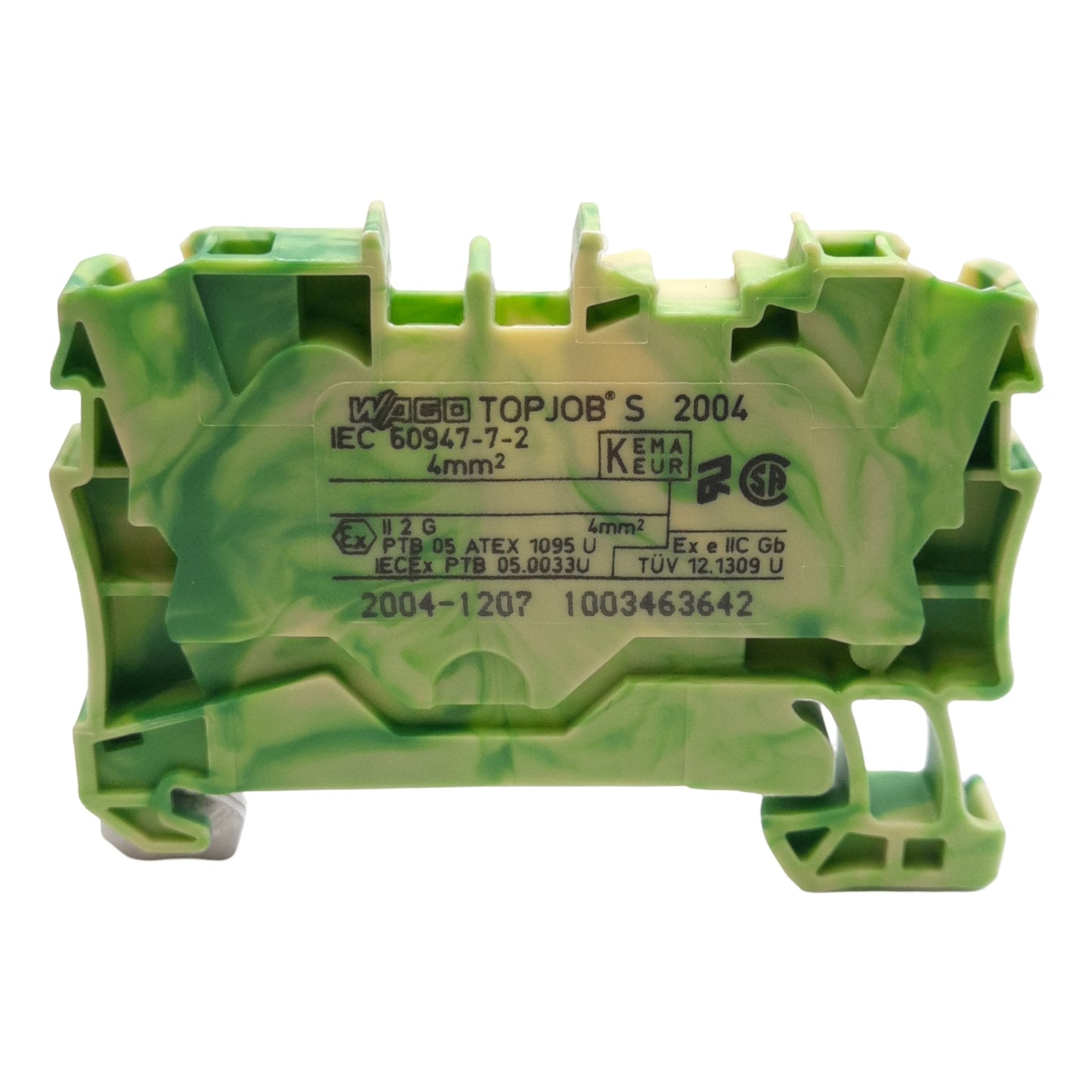 New Lot of 50 Wago 2004-1207 TOPJOBS Ground Terminal Block 2-Position 6.2mm DIN Rail
