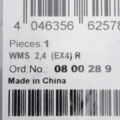 New Phoenix Contact 0800289 Heat Shrinkable Label Sleeve, 3:1, 95°C, 4mm Text, 30m