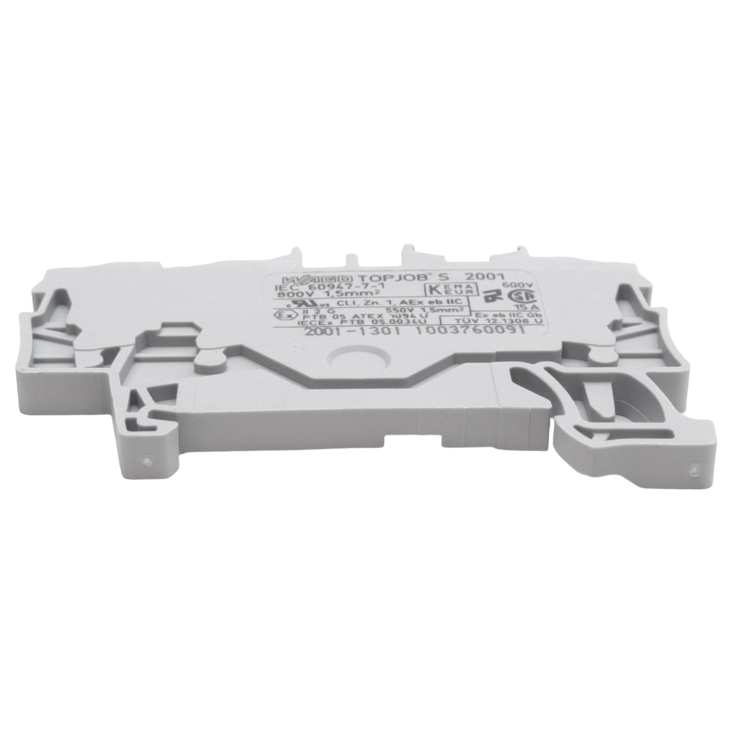 New – Open box Lot of 25 Wago 2001-1301 TOPJOB Feedthrough Terminal Block, 600V 15A, DIN Rail