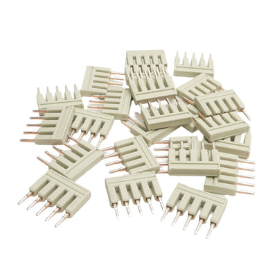 New Lot of 25 Wago 2001-405 Push-In Jumper Bars, 5-Position, 18A, 19.7mm x 4.1mm