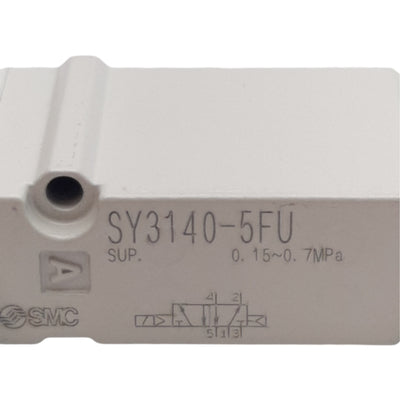New – Open box SMC SY3140-5FU Solenoid Valve, 2-Position Single, 0.15-0.7MPa, 24VDC Coil