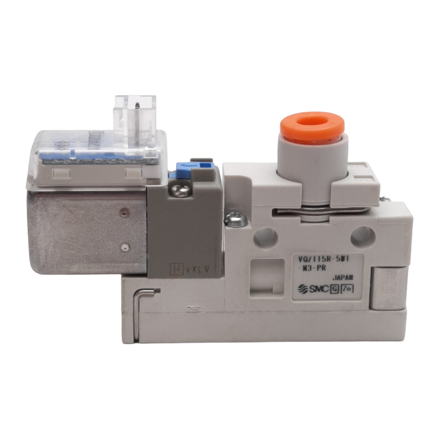 New SMC VQZ115R-5M1-N3-PR Solenoid Valve, 0.15-0.7MPa, ø5/32in One-Touch, 24VDC Coil