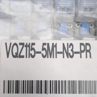 New SMC VQZ115R-5M1-N3-PR Solenoid Valve, 0.15-0.7MPa, ø5/32in One-Touch, 24VDC Coil
