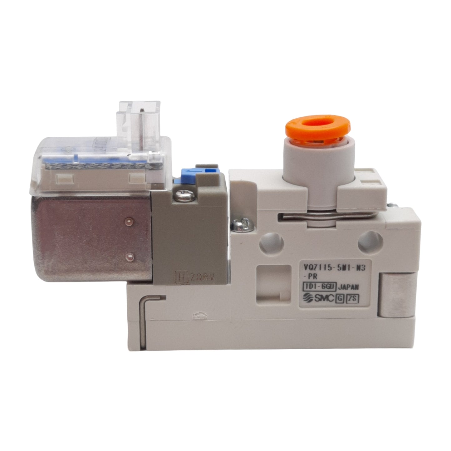 New SMC VQZ115-5M1-N3-PR Solenoid Valve, 0.15-0.7MPa, ø5/32in One-Touch, 24VDC Coil