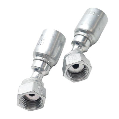 New – Open box Lot of 2 Danfoss 4TA4FRA4 Hose Fitting, 45° Elbow, ORS Swivel, 9/16-18, -4 Hose