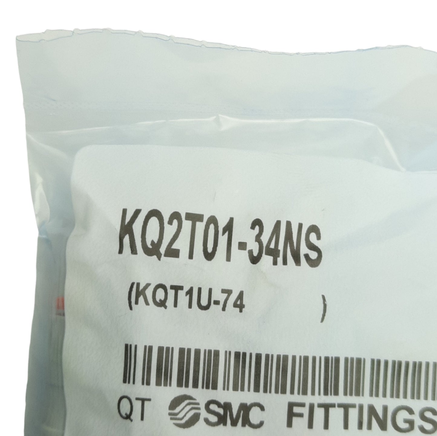 New Lot of 10 SMC KQ2T01-34NS Pneumatic Tee Fittings, 1/8in NPT M to 1/8in P2C Tube