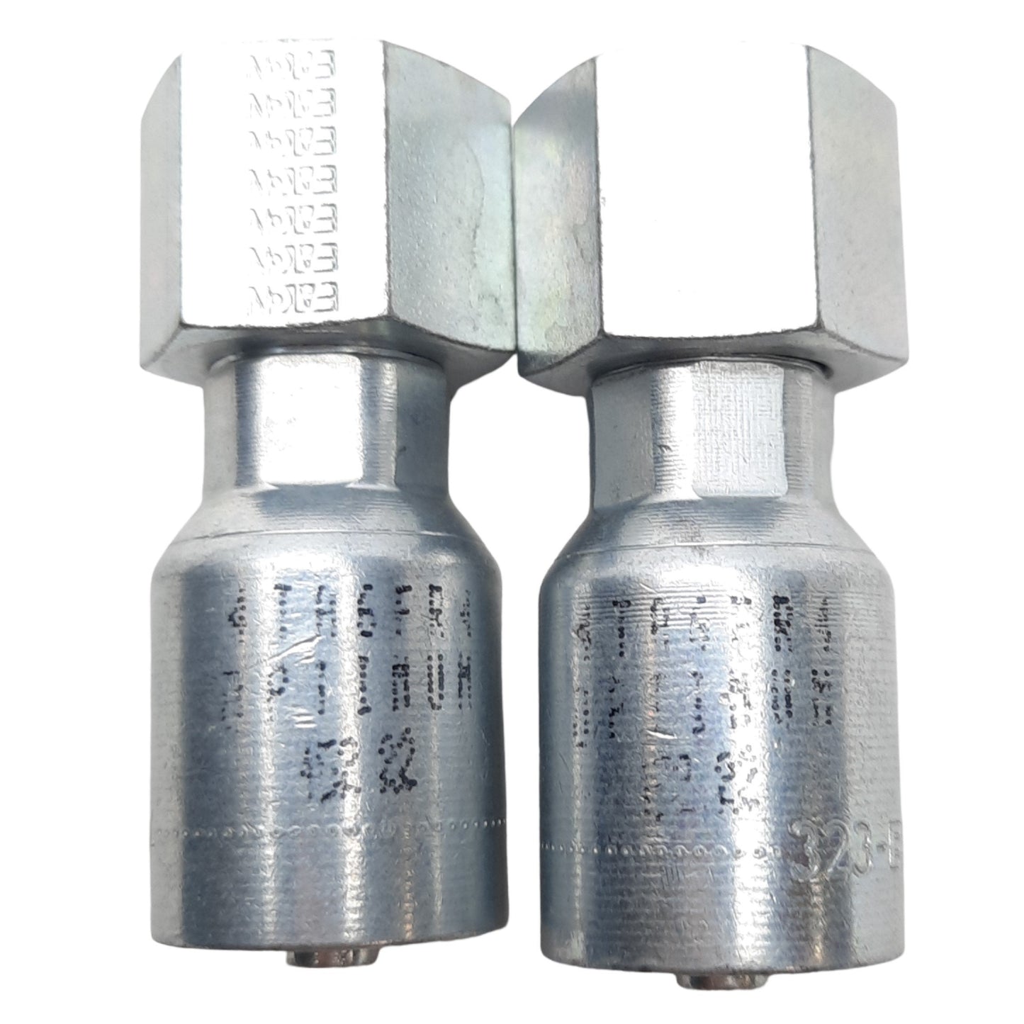 New – Open box Lot of 2 Danfoss 4TA6FR4 Straight Hose Fitting, ORS Swivel Female, 9/16-18