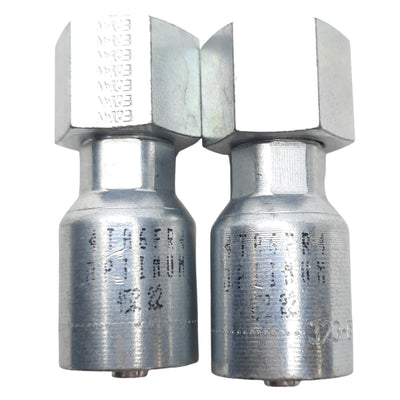 New – Open box Lot of 2 Danfoss 4TA6FR4 Straight Hose Fitting, ORS Swivel Female, 9/16-18