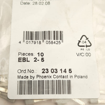New Lot of 40 Phoenix Contact EBL 2-5 2303145 Terminal Insertion Bridges 5.2mm Pitch