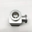 Used Varian NW-25-A/O Air-Operated Right-Angle Aluminum Block Valve, NC, Ø1" Flange