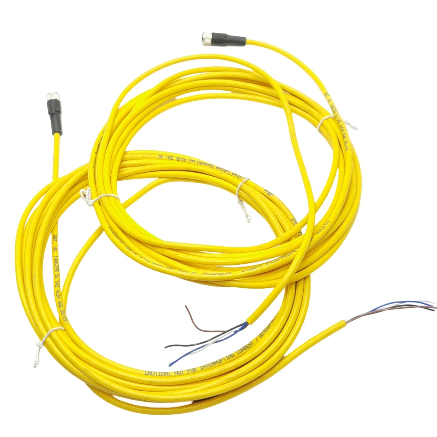 New – Open box Lot of 2 Phoenix Contact 1406239 Sensor Cable, 4-Pin M8 F to Flying Leads, 5m