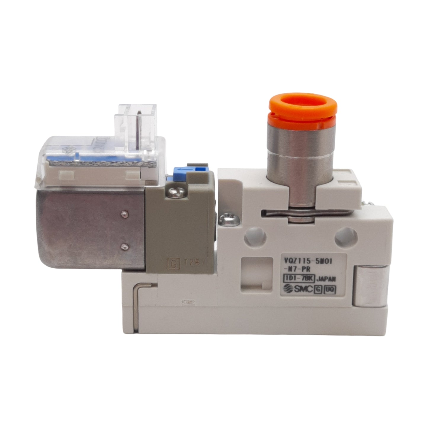 New SMC VQZ115-5MO1-N7-PR Solenoid Valve, 0.15-0.7MPa, ø1/4in One-Touch, 24VDC Coil