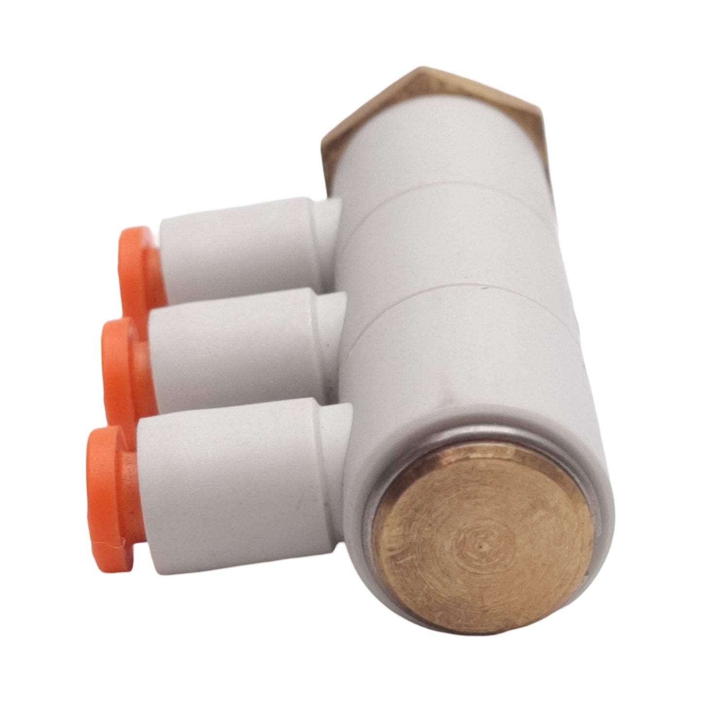 New Lot of 2 SMC KQ2VT03-34AS Triple Male Elbow Fitting ø5/32in One-Touch, NPT 1/8in