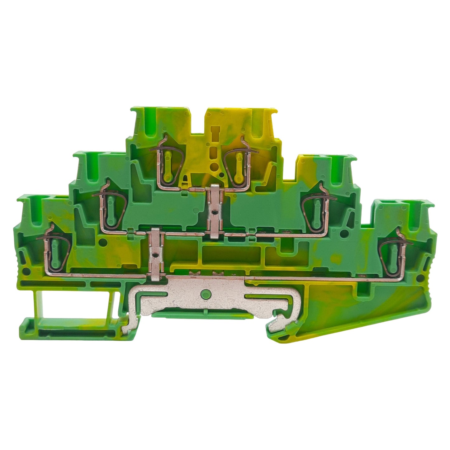 New – Open box Lot of 4 Phoenix Contact 3036071 Ground Terminal Block 3-Level 6-Position 5.2mm