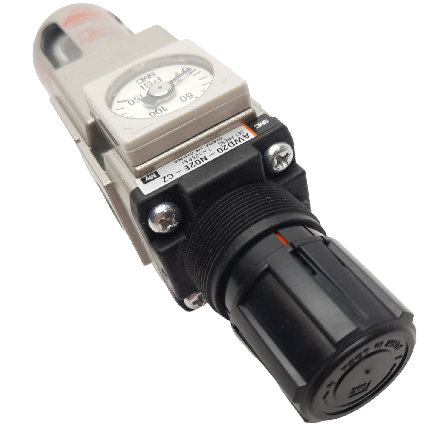 New SMC AWD20-N02E-CZ Regulator, 1/4in NPT, Float Auto Drain NC, 0.05-0.85MPa Set
