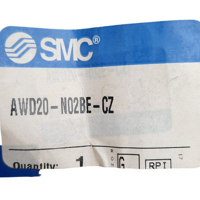 New SMC AWD20-N02E-CZ Regulator, 1/4in NPT, Float Auto Drain NC, 0.05-0.85MPa Set