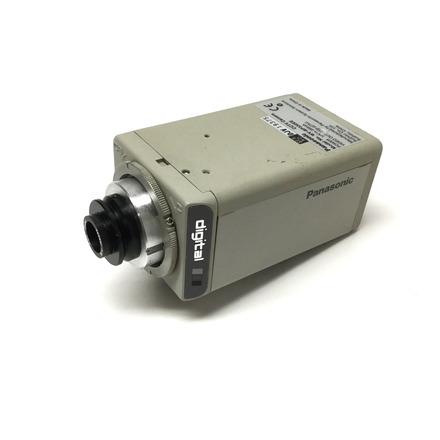 Used Panasonic WV-BP332EE Digital Monochrome CCTV Camera 12VDC, BNC 1Vp-p Output