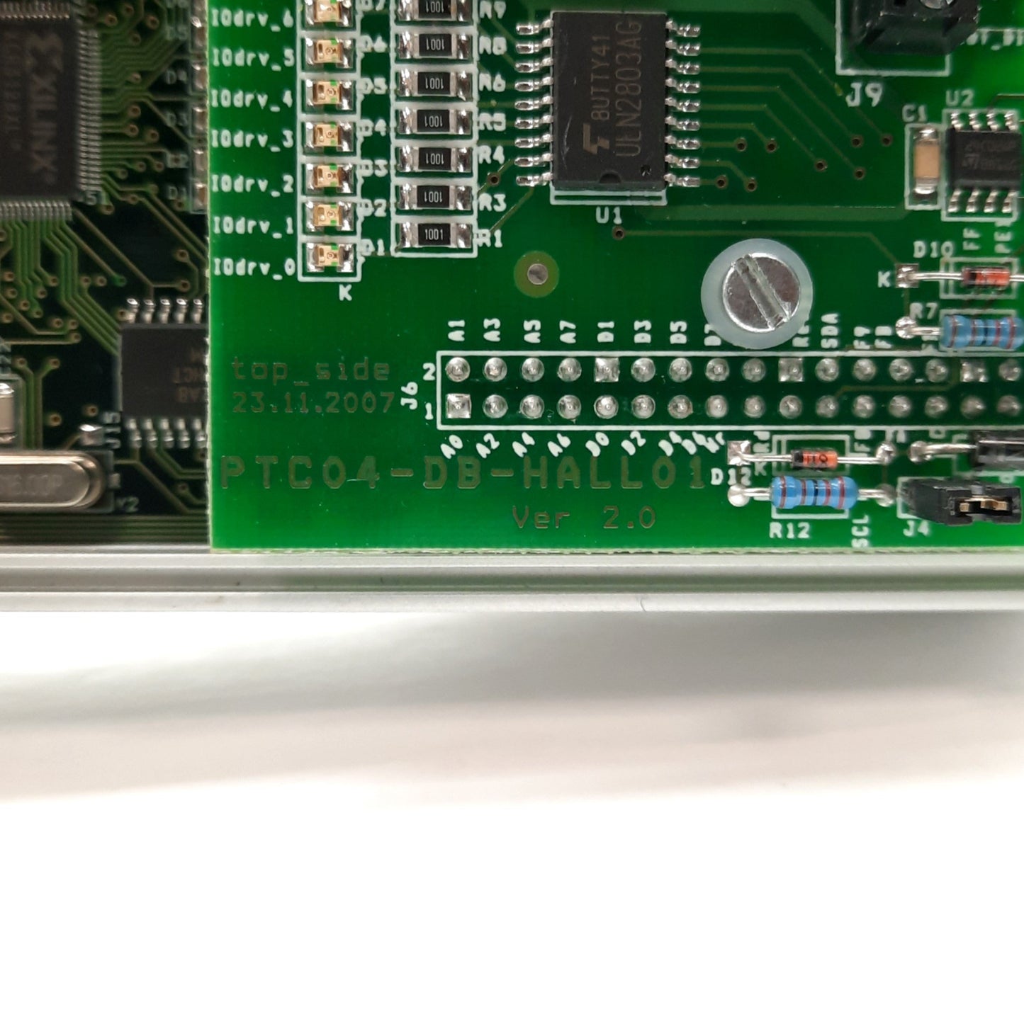 Used Melexis PTC04 PTC Device Programmer 48VDC w/PTC04-DB-HALL01 Daughter Board