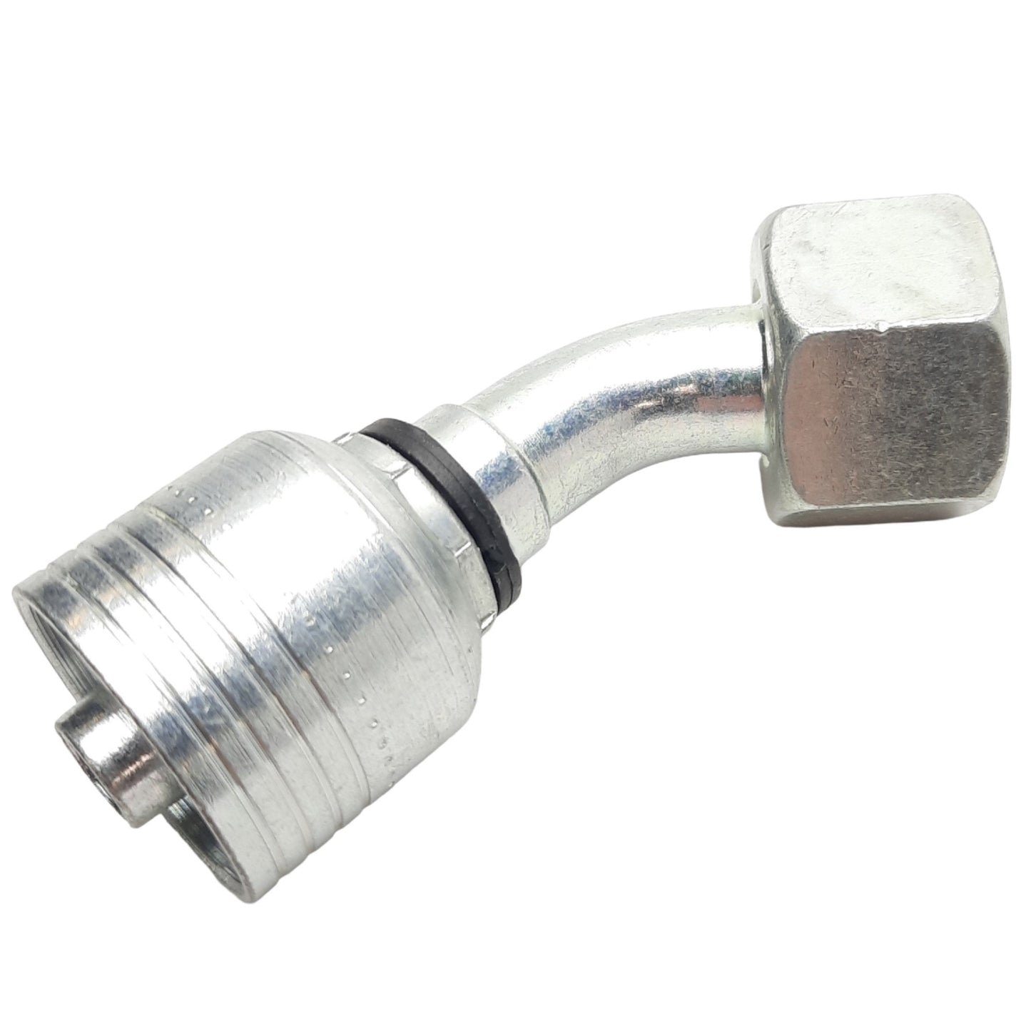 New – Open box Danfoss 4S12DSA8 Hose Fitting, 45° Elbow, 24° DKO Swivel LD, M24x1.5, -8 Hose