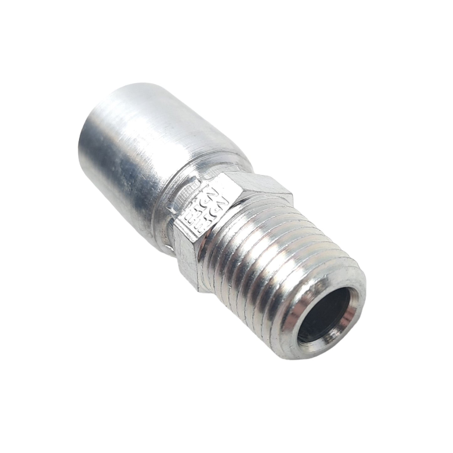 New – Open box Lot of 2 Danfoss 4TA4MP3 Straight Crimp Hose Fitting, 1/4in NPTF, -3 Hose