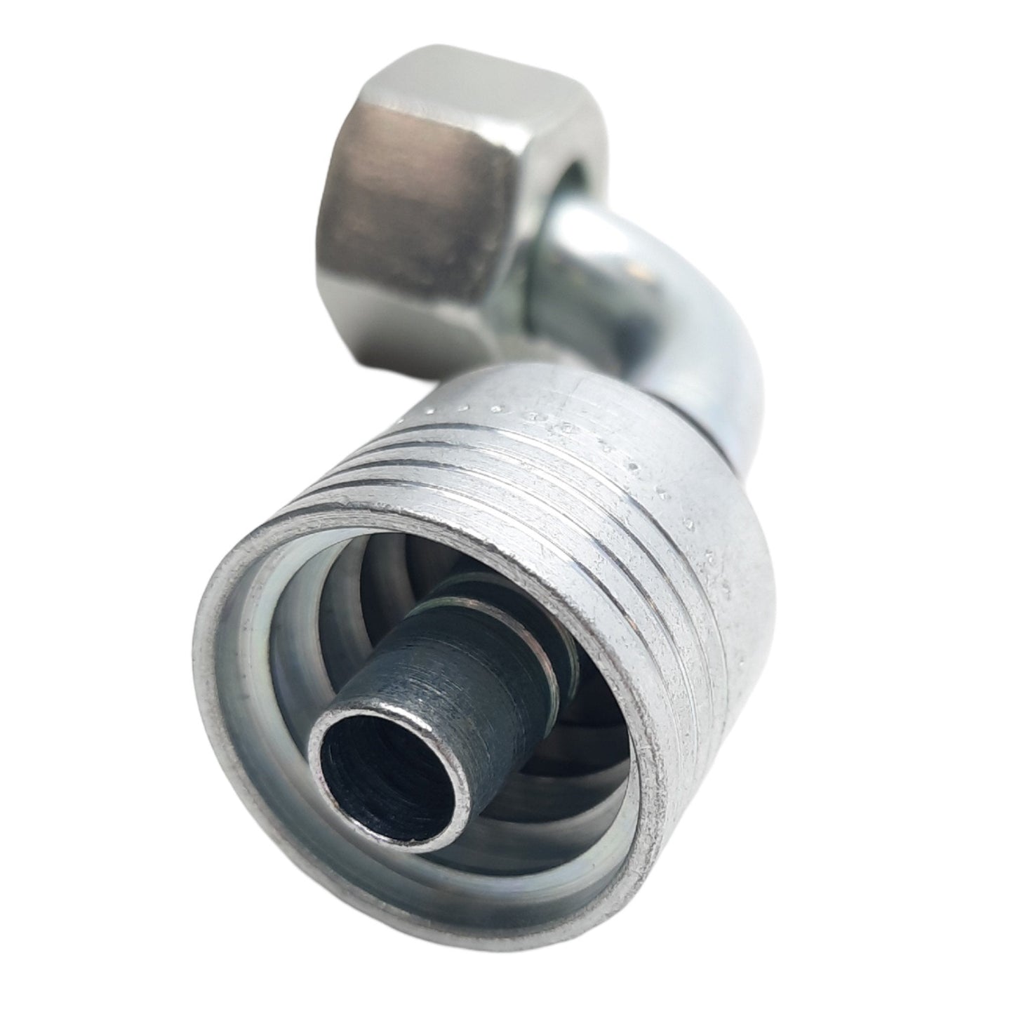 New – Open box Danfoss 4S12DSB8 Hose Fitting, 90° Elbow, 24° DKO Swivel HD, M24x1.5, -8 Hose