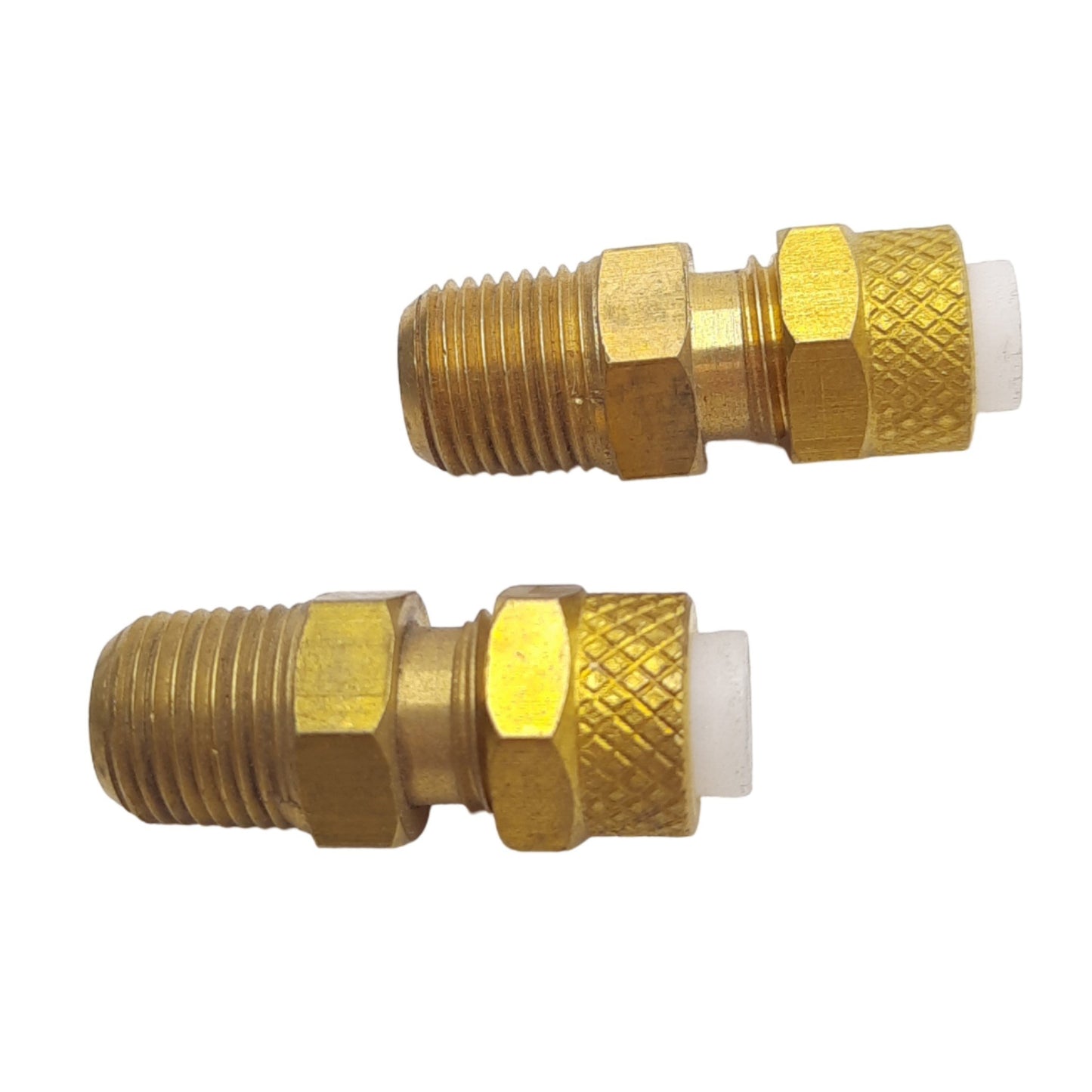 New – Open box Lot of 50 Anderson 268PF-4A Brass Connectors, 1/4 OD Tube to 1/8 NPT, 1.03in