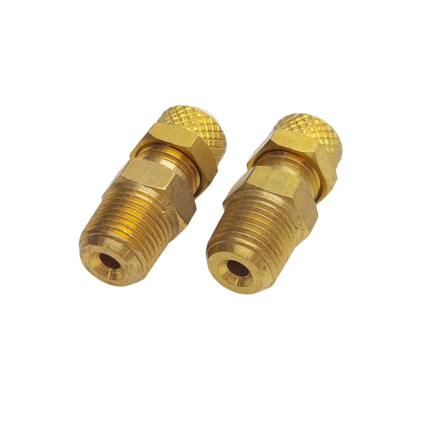 New Lot of 50 Anderson 268PF-4A Brass Connectors, 1/4 OD Tube to 1/8 NPT, 1.03in