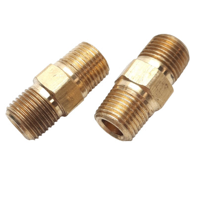 New – Open box Lot of 30 Anderson 122A-A Brass Hex Nipples, 1/8in NPT, 7/16 Hex, 0.91in