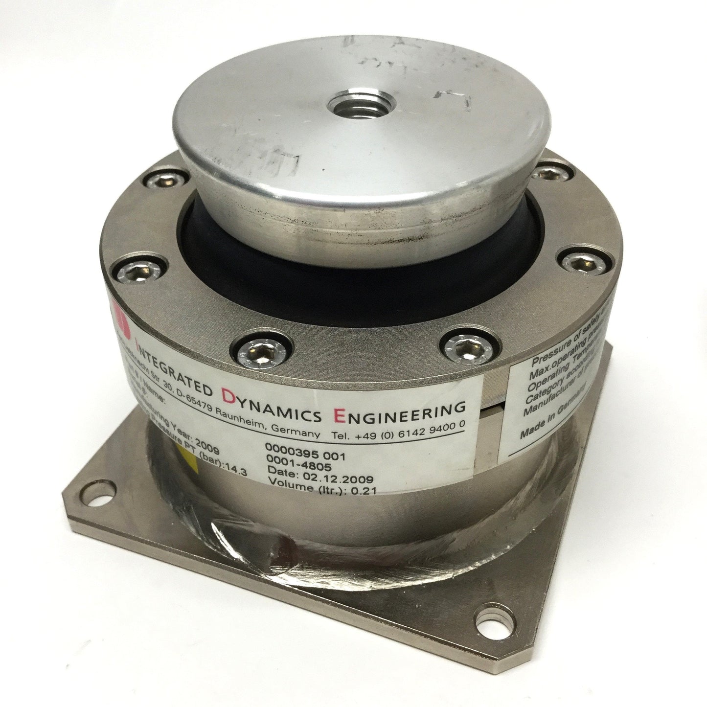 Used Lot of 3 IDE Passive Vibration Isolation Module Leveler Air Mounts, 10bar Max