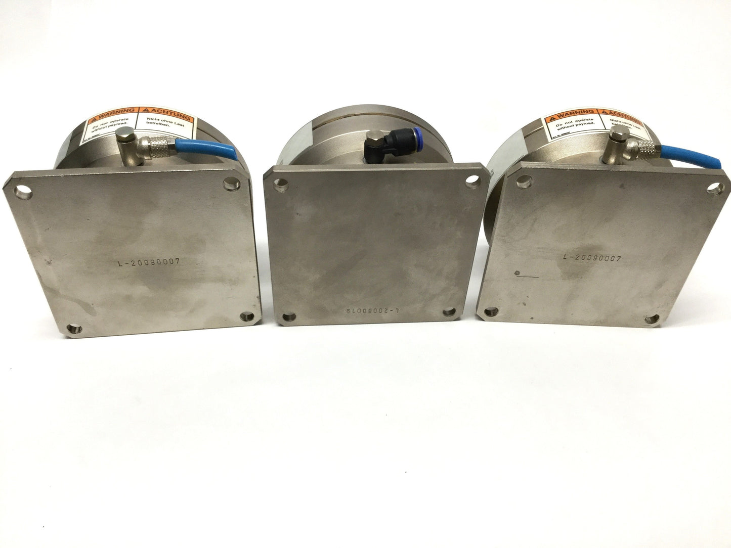 Used Lot of 3 IDE Passive Vibration Isolation Module Leveler Air Mounts, 10bar Max