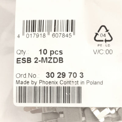 New Lot of 30 Phoenix Contact 3029703 Insertion Bridges, 2-Position, 6.2mm Pitch