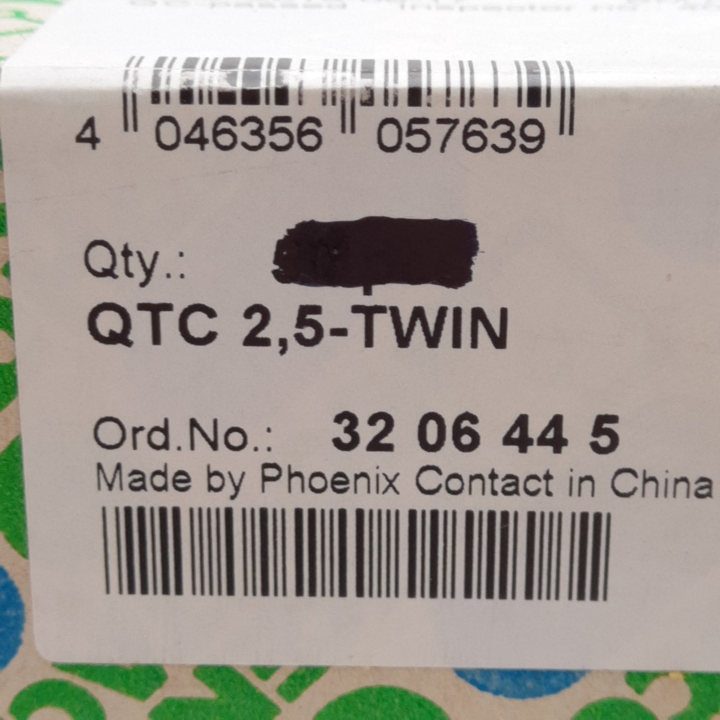 New Lot of 15 Phoenix Contact 3206445 Terminal Block, 3-Position, 24A 800V, 6.2mm