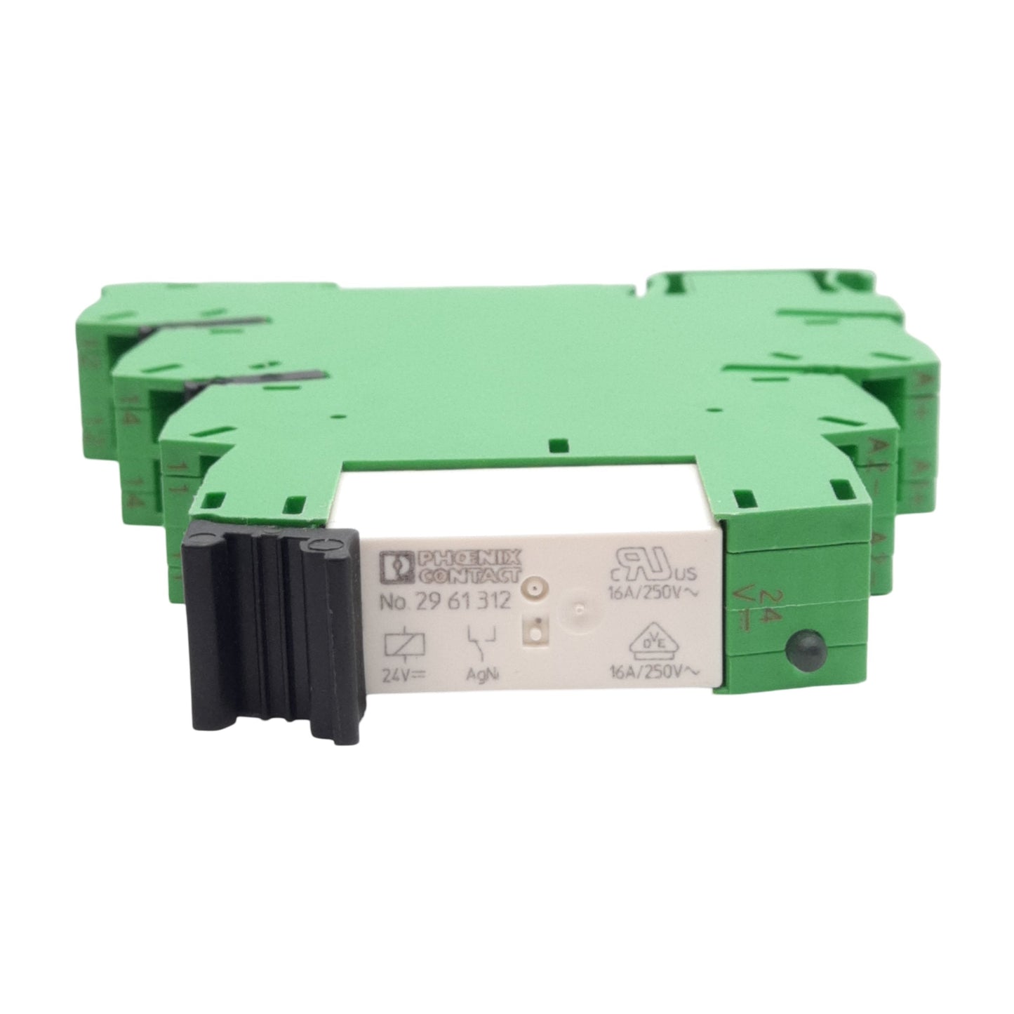 New Phoenix Contact 2912277 PLC Relay Module, 250V 10A Contact, 24VDC Coil, DIN Rail